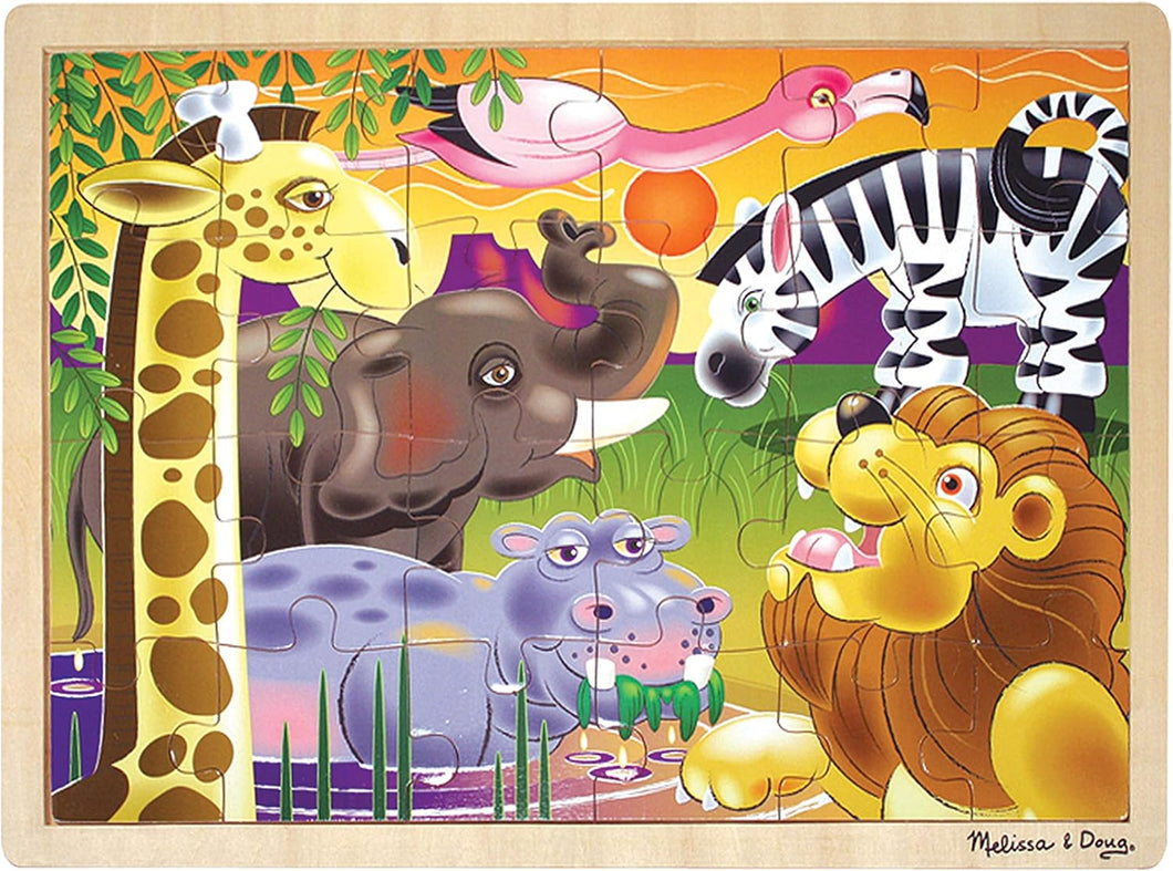 African Plains Safari Wooden Jigsaw Puzzle