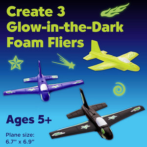 Stunt Squadron Glow-in-The-Dark Foam Fliers