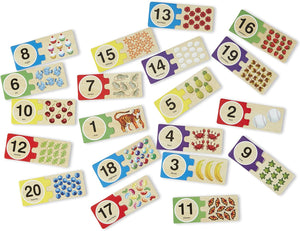 Wooden Number Puzzles 1-20