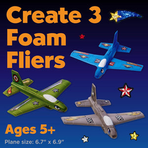 Stunt Squadron Foam Fliers: Makes 3 Airplane Toys