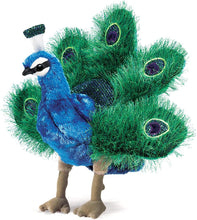 Load image into Gallery viewer, Small Peacock Hand Puppet
