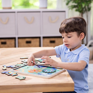 Underwater Jigsaw Spinning Gear Puzzle