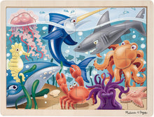 Load image into Gallery viewer, Under the Sea Ocean Animals Wooden Jigsaw Puzzle
