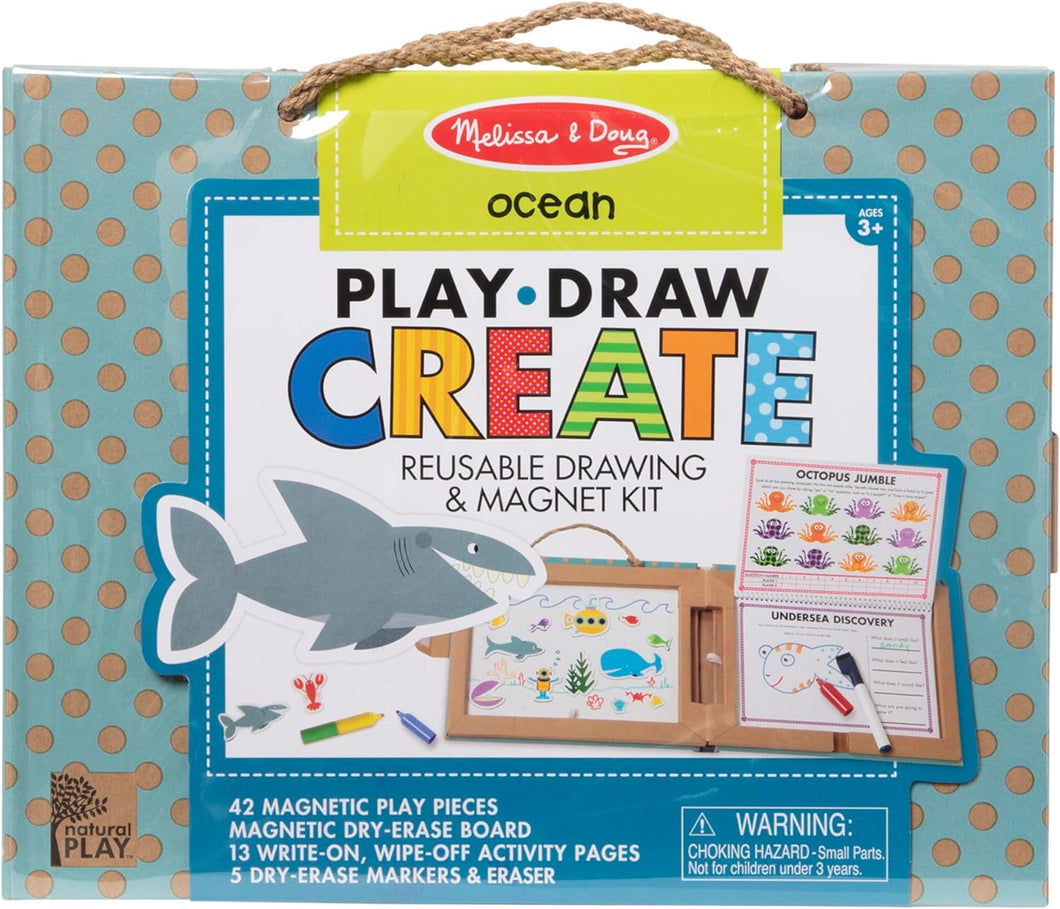 Play, Draw, Create Reusable Drawing & Magnet Kit – Ocean