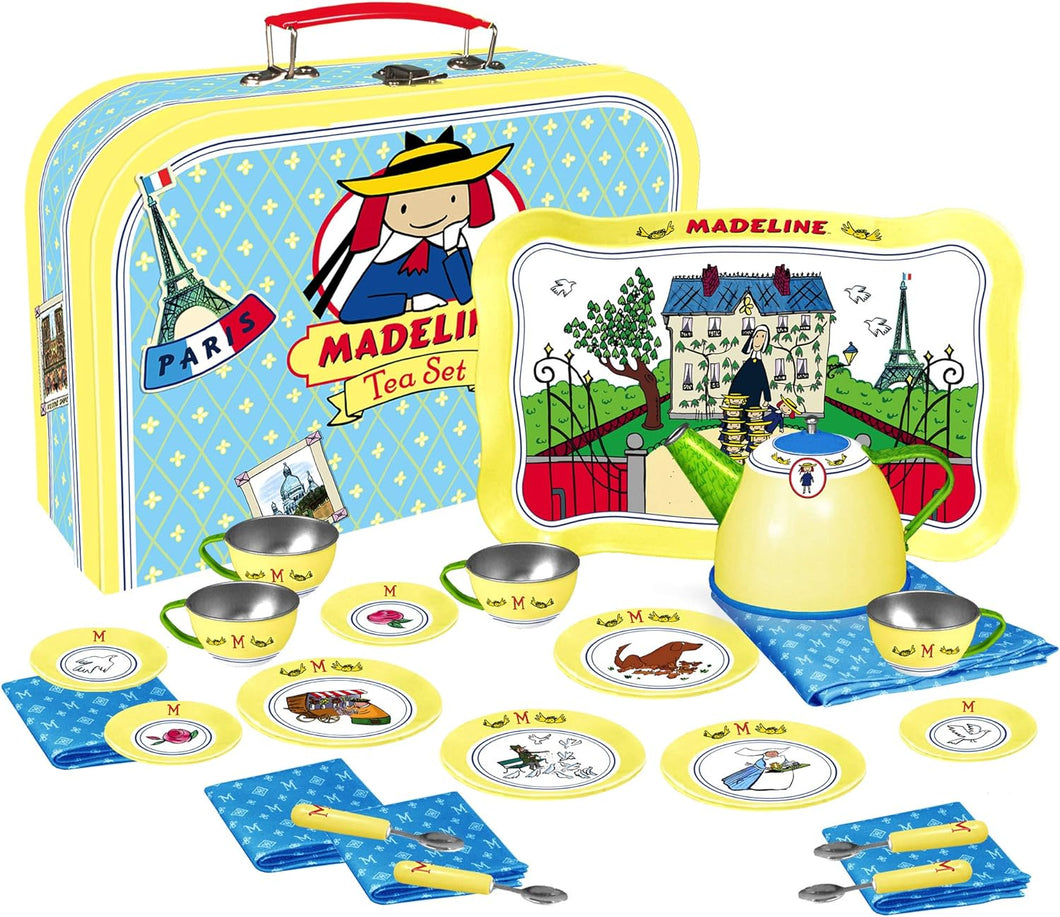 Madeline Collection | 23-Piece Kids Tin Tea Set Toy