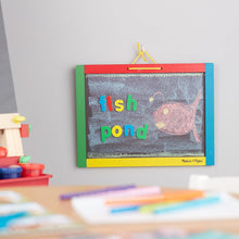 Load image into Gallery viewer, Magnetic Chalkboard and Dry-Erase Board With 36 Magnets
