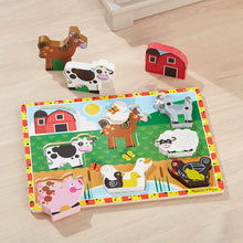 Load image into Gallery viewer, Farm Wooden Chunky Puzzle
