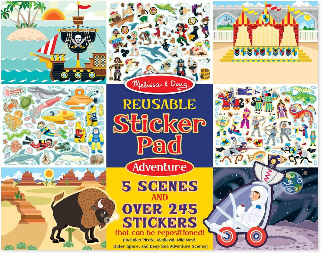 Reusable Sticker Pads Set: Adventure