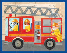 Load image into Gallery viewer, Fire Truck Pouch 19 Piece Puzzle
