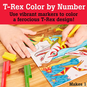 Color by Number Foil Fun - T-Rex