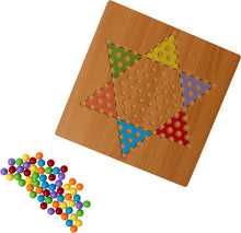 Load image into Gallery viewer, Chinese Checkers Wooden Game Set
