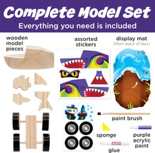Load image into Gallery viewer, Buildeez! Easy Wooden Model Set: Monster Shark Truck
