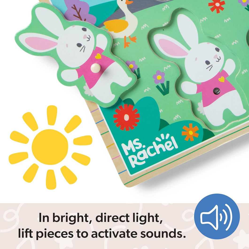 Ms. Rachel Wooden Song Peg Puzzle