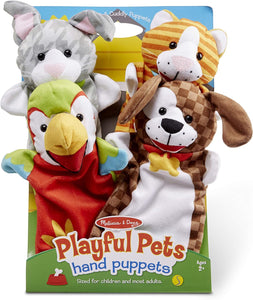 Playful Pets Hand Puppets (Set of 4)