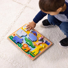 Load image into Gallery viewer, Safari Wooden Chunky Puzzle
