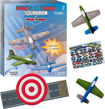 Load image into Gallery viewer, Stunt Squadron Foam Fliers: Makes 3 Airplane Toys
