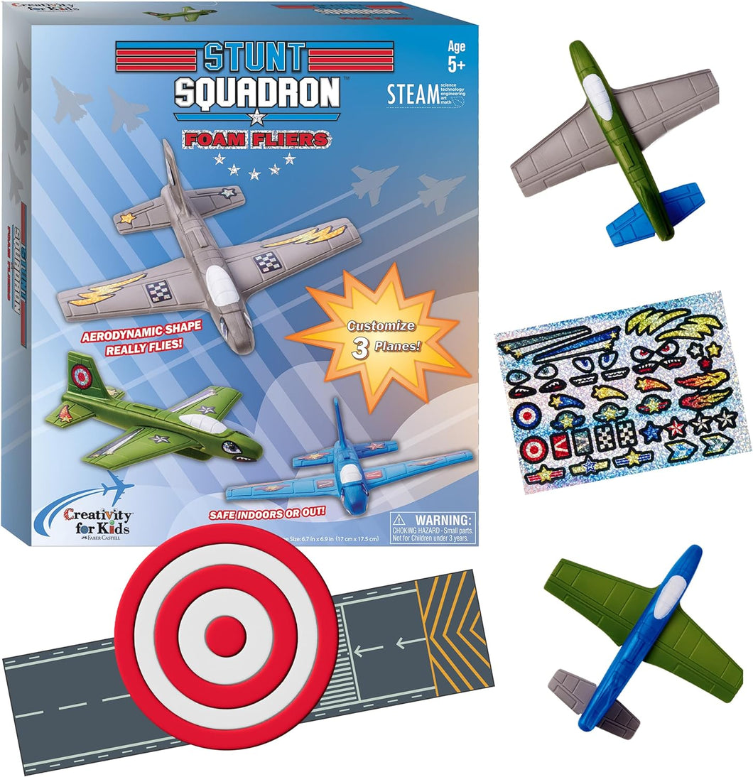 Stunt Squadron Foam Fliers: Makes 3 Airplane Toys