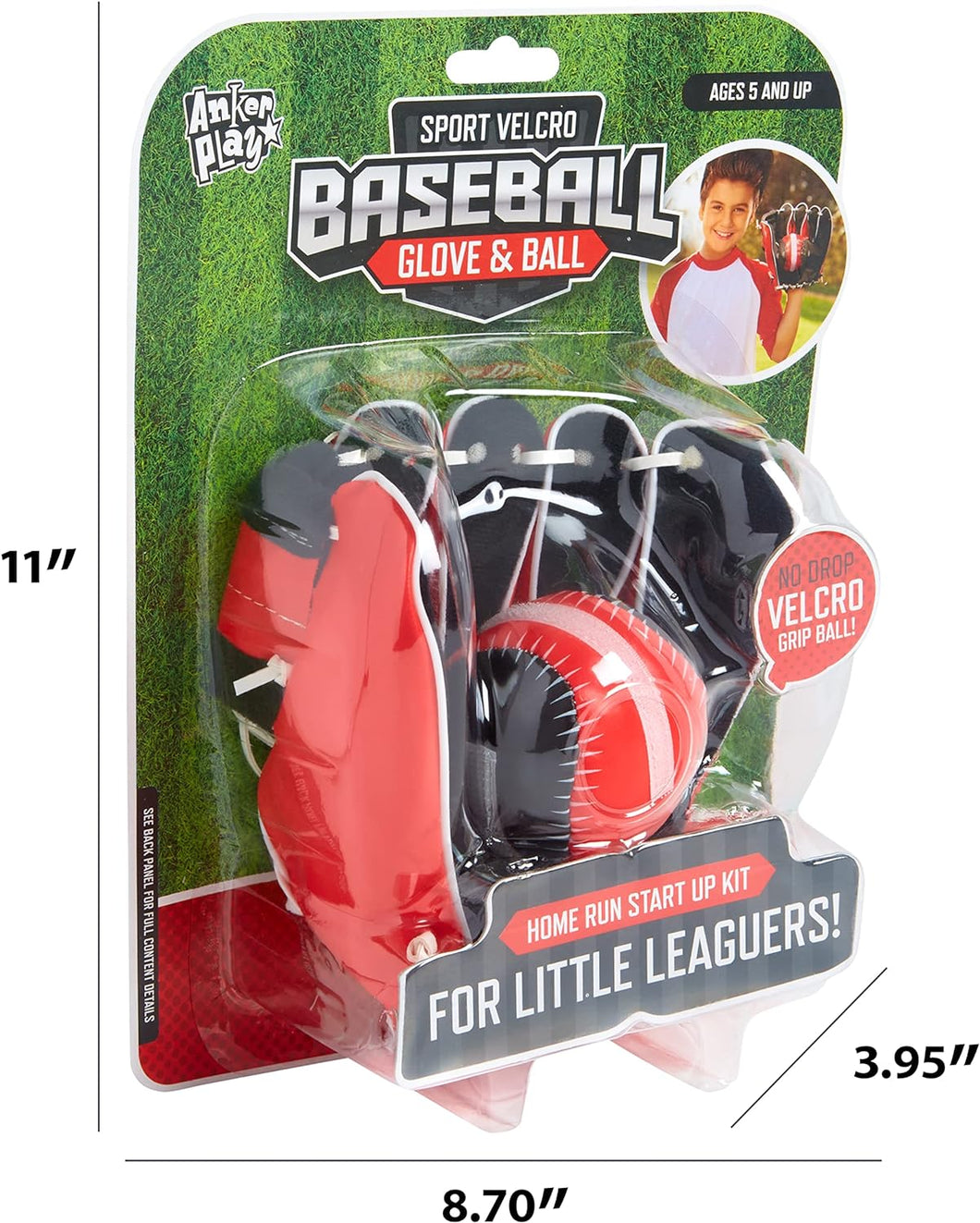 Sport Velcro Baseball Glove & Ball