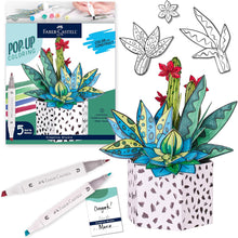 Load image into Gallery viewer, Pop Up Coloring Bouquet: Succulent
