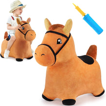 Load image into Gallery viewer, Bouncy Pals Brown Hopping Horse
