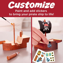 Load image into Gallery viewer, Buildeez! Easy Wooden Model Set: Pirate Ship
