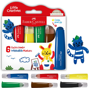 Little Creatives Extra Jumbo Ultra Washable Markers for