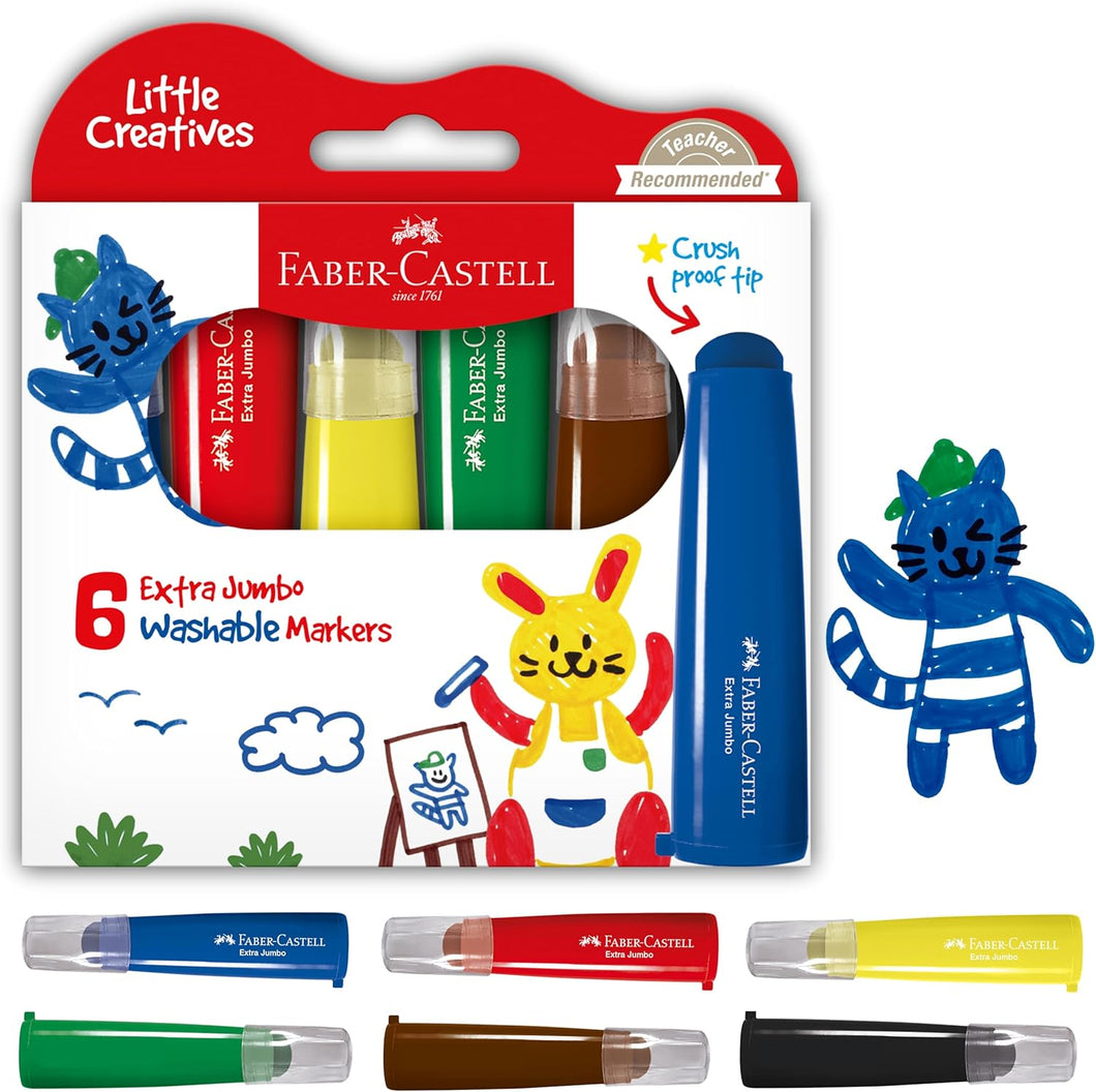 Little Creatives Extra Jumbo Ultra Washable Markers for