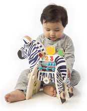 Load image into Gallery viewer, Safari Zebra Wooden Toddler Activity Toy
