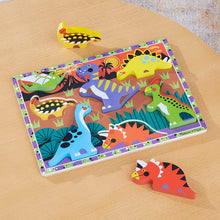 Load image into Gallery viewer, Dinosaur Wooden Chunky Puzzle
