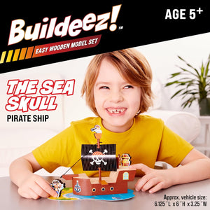 Buildeez! Easy Wooden Model Set: Pirate Ship