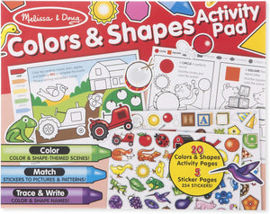 Colors and Shapes Coloring and Sticker Activity Pad