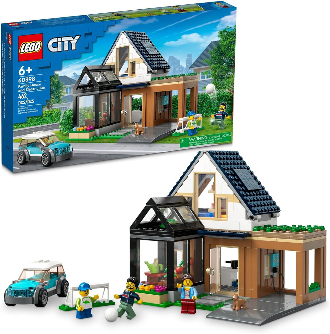 My City Family House and Electric Car LEGO