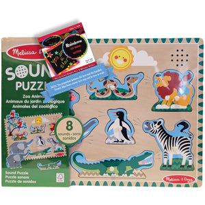 Zoo Animals: 8-Piece Sound Puzzle