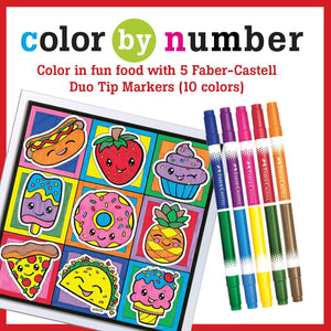 Color by Number Foodie Friends