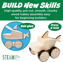 Load image into Gallery viewer, Buildeez! Easy Wooden Model Set: Monster Shark Truck
