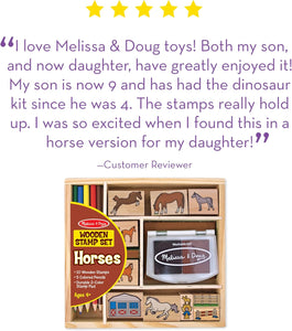 Wooden Stamp Activity Set: Horse Stable