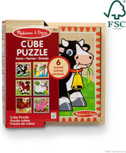 Load image into Gallery viewer, Farm Wooden Cube Puzzle
