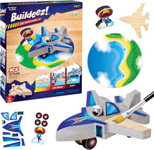 Load image into Gallery viewer, Buildeez! Easy Wooden Model Set: Jet Plane Ace
