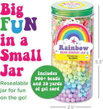 Load image into Gallery viewer, Rainbow Bead Jar Jewelry Making Kit
