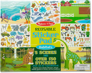 Reusable Sticker Pad: Habitats