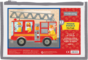 Fire Truck Pouch 19 Piece Puzzle