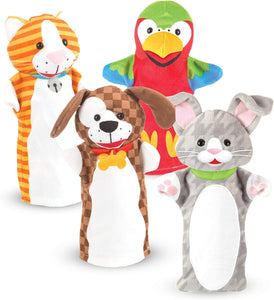 Playful Pets Hand Puppets (Set of 4)