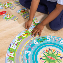 Load image into Gallery viewer, Round the Shore Tracks Cardboard Jigsaw Floor Puzzle
