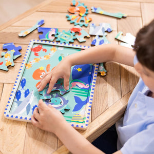 Underwater Jigsaw Spinning Gear Puzzle