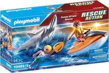 Load image into Gallery viewer, Playmobil Shark Attack and Rescue Boat
