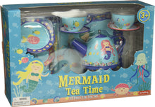 Load image into Gallery viewer, Mermaid Tin Tea Set
