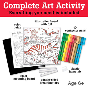 Color by Number Foil Fun - T-Rex