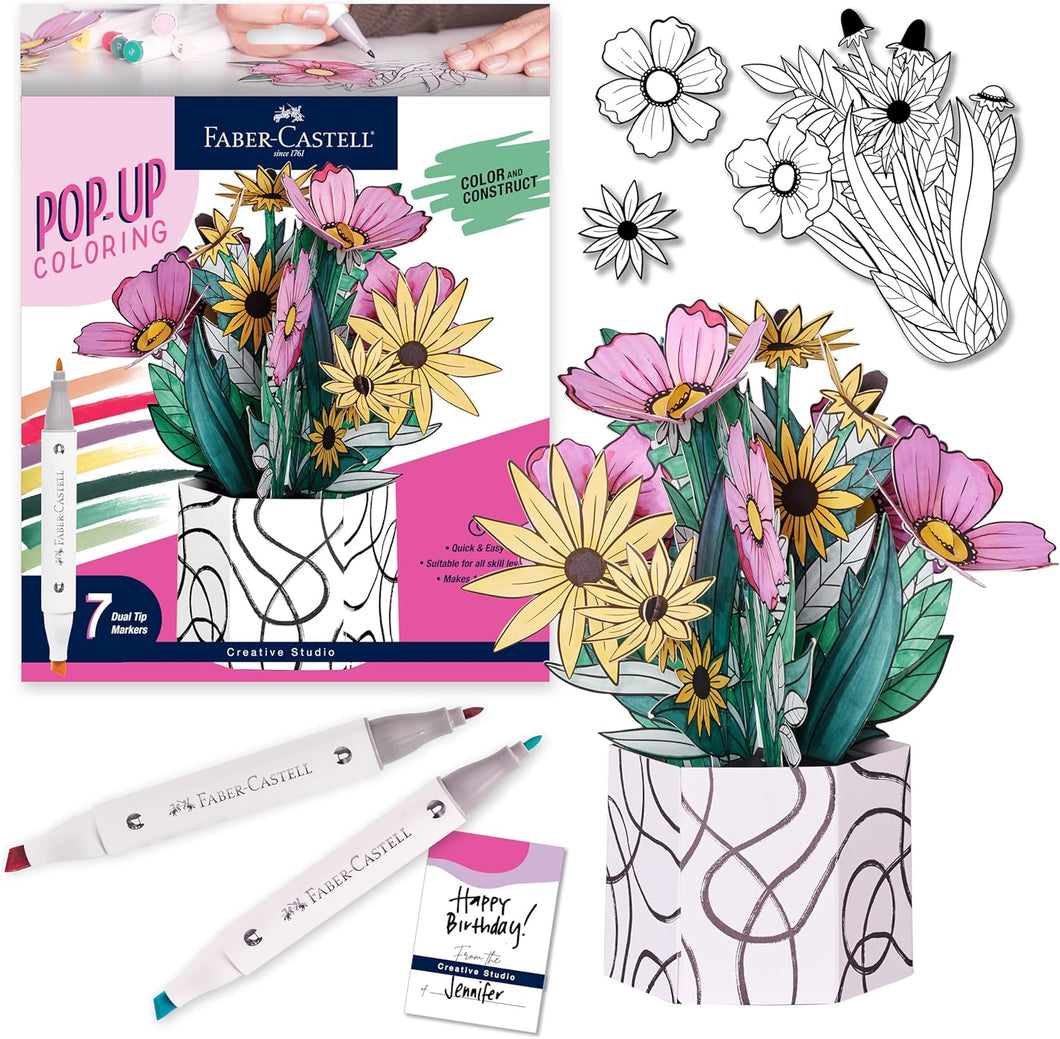 Pop Up Coloring Bouquet: Wildflower