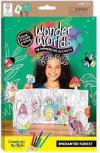Load image into Gallery viewer, Wonder Worlds 3D Coloring Craft Kit: Enchanted Woodland Forest
