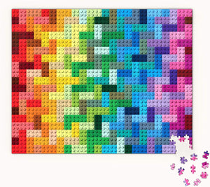 Lego Rainbow Bricks Puzzle: 1000-piece